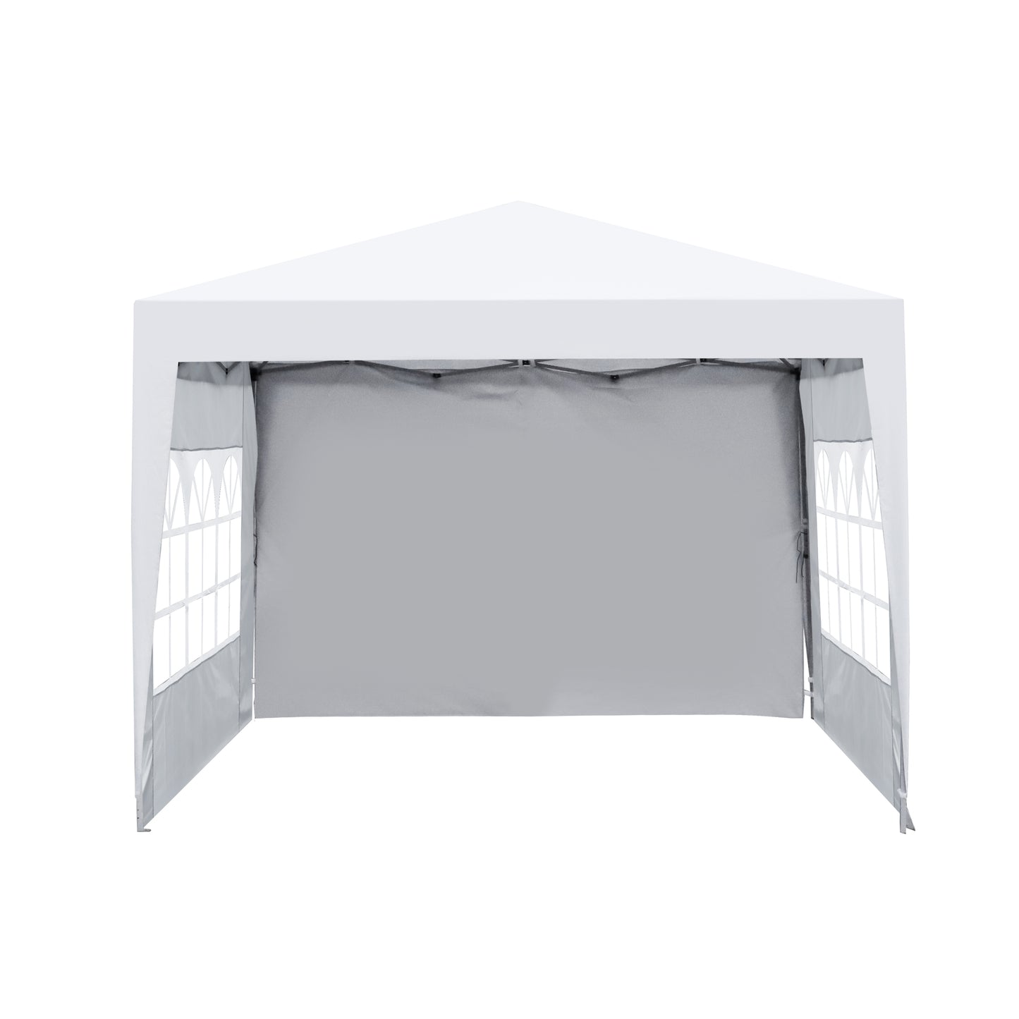 Cami 10 x 10 ft Outdoor Patio Gazebo Canopy Tent - White