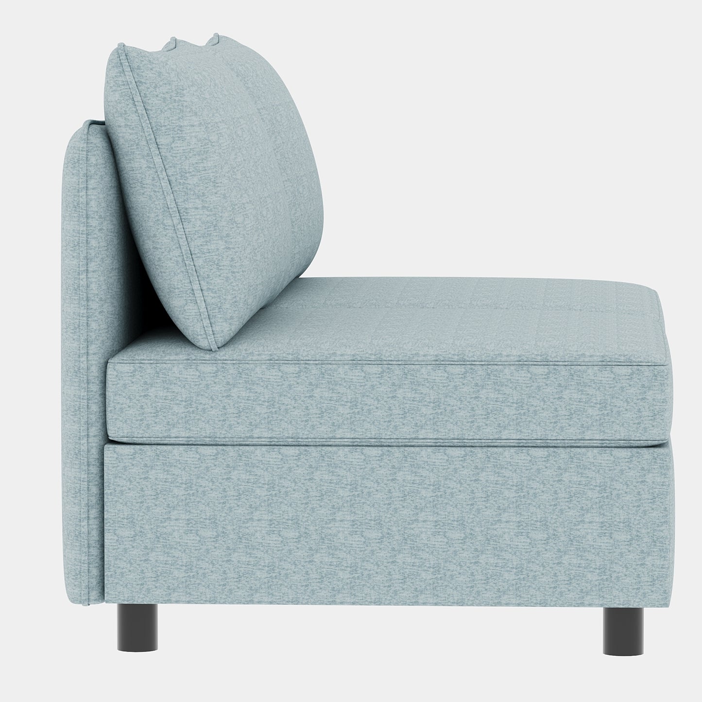 Keen Loveseat  With Ottoman - Blue