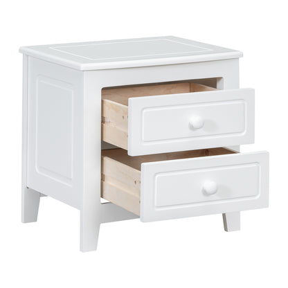 Gen Classic 2-Drawer Nightstand - White