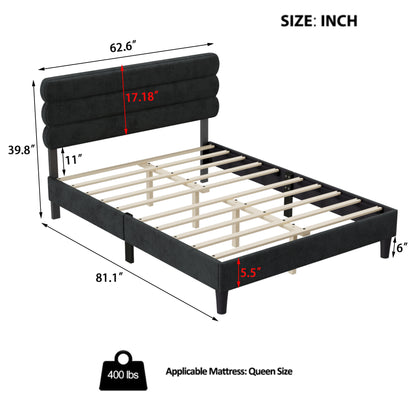 Wee Queen Size Bed Frame - Dark Gray