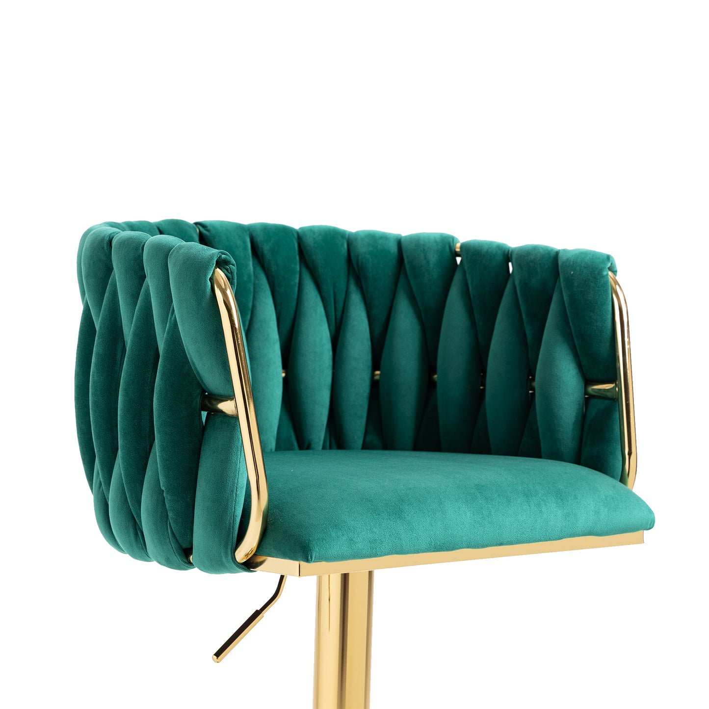 Noah Vintage Counter Height Bar Chairs   - Emerald Set of 2