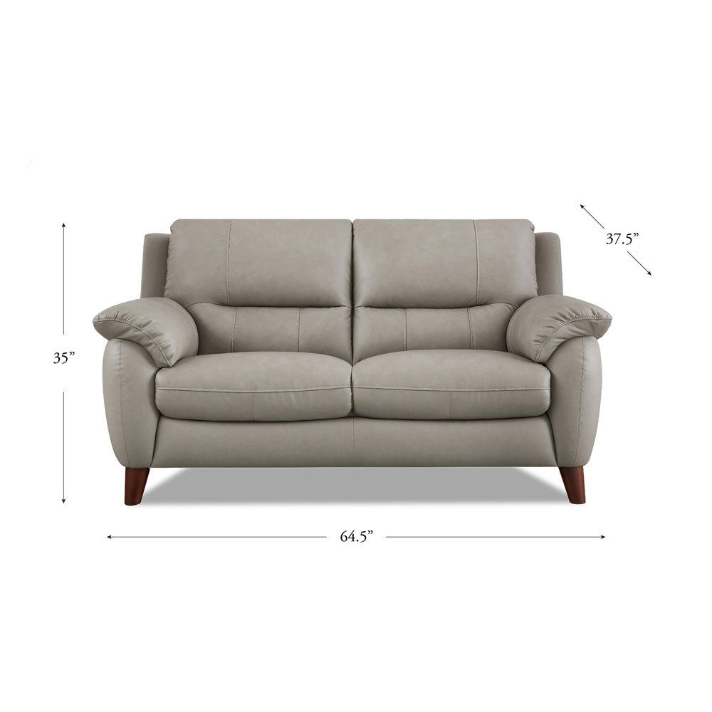 Lara Leather Loveseat