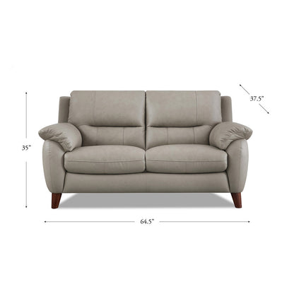 Lara Leather Loveseat