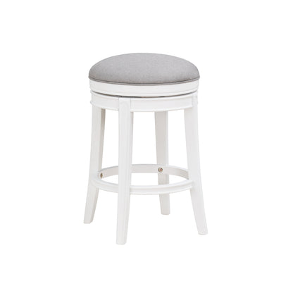 Tulip  Swivel Counter Stool - White