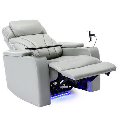 Orbit Power Motion Recliner - Light  Grey