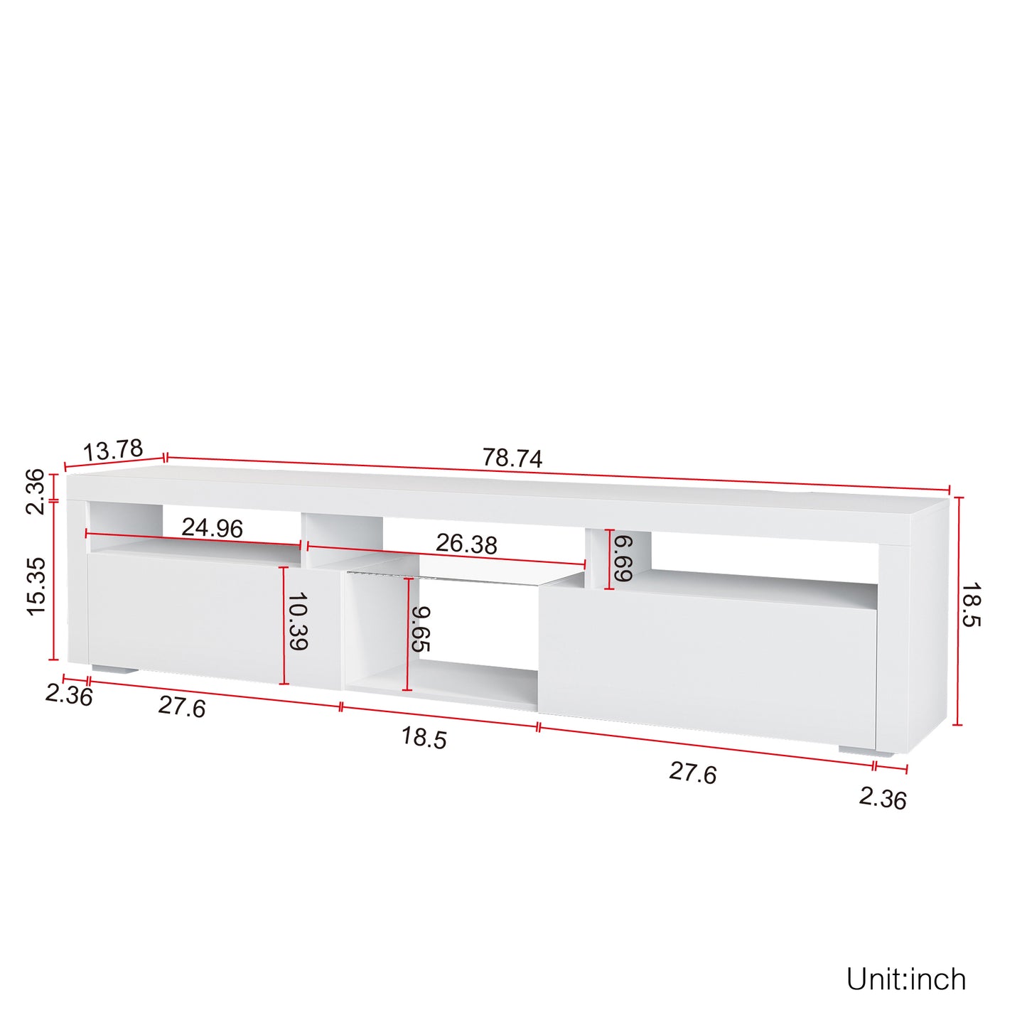 Johnson TV Stand - White