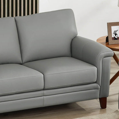 Westcott Leather Loveseat - Gray