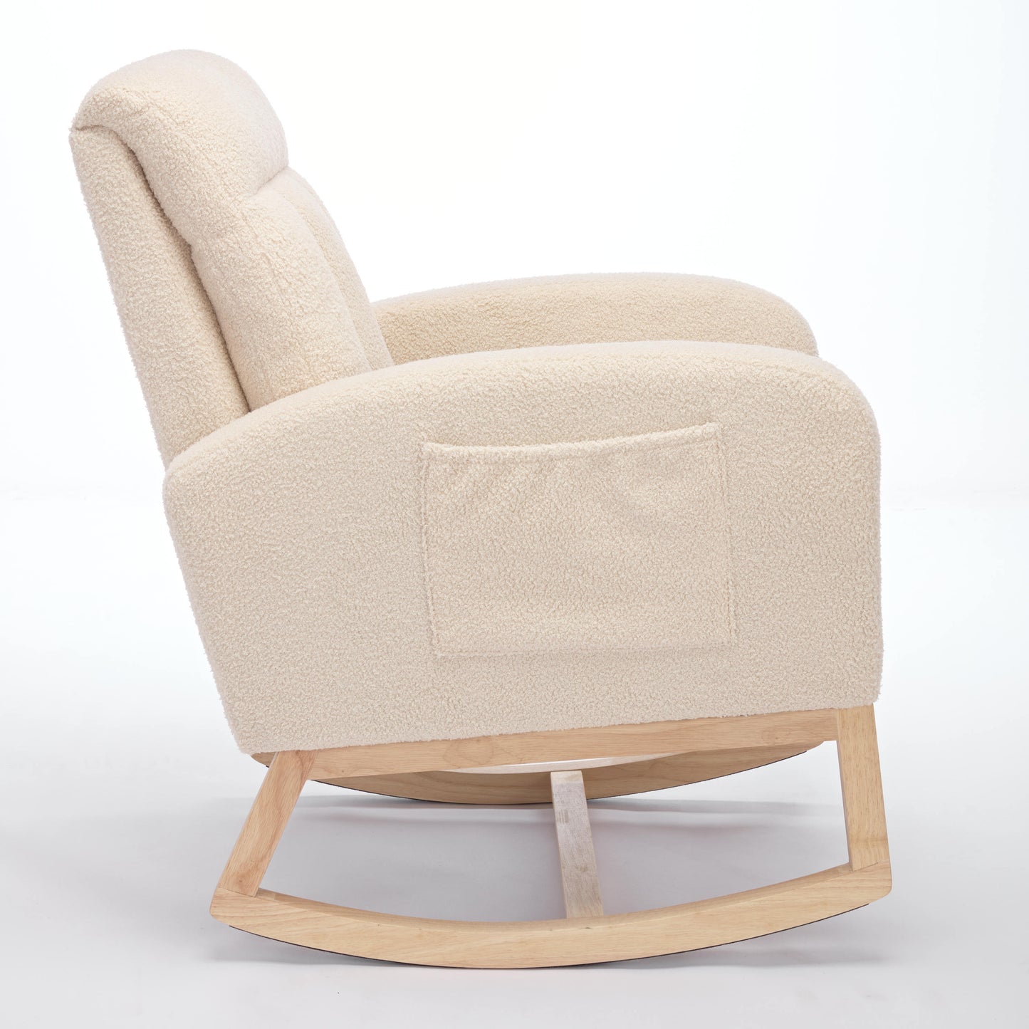 Parker II Modern Accent Rocking Chair - Beige