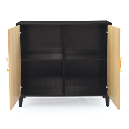 Vincent Storage Cabinet - Wood/Black