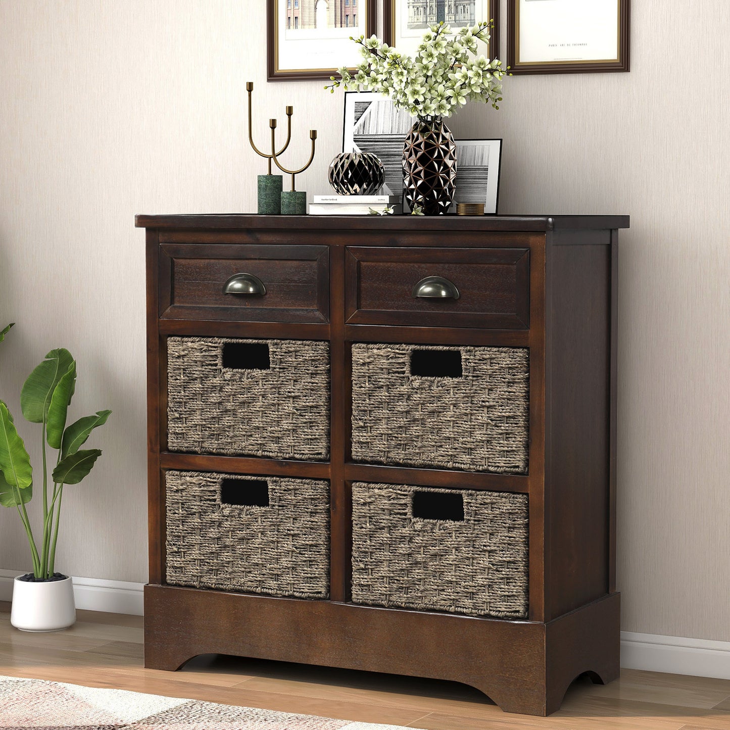 Trex Rustic Storage Cabinet - Espresso