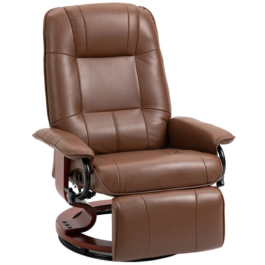 Ollie Adjustable Swivel Rocker Recliner - Brown