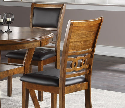 Watson Dining Chairs (Set of 2)- Walnut+Black