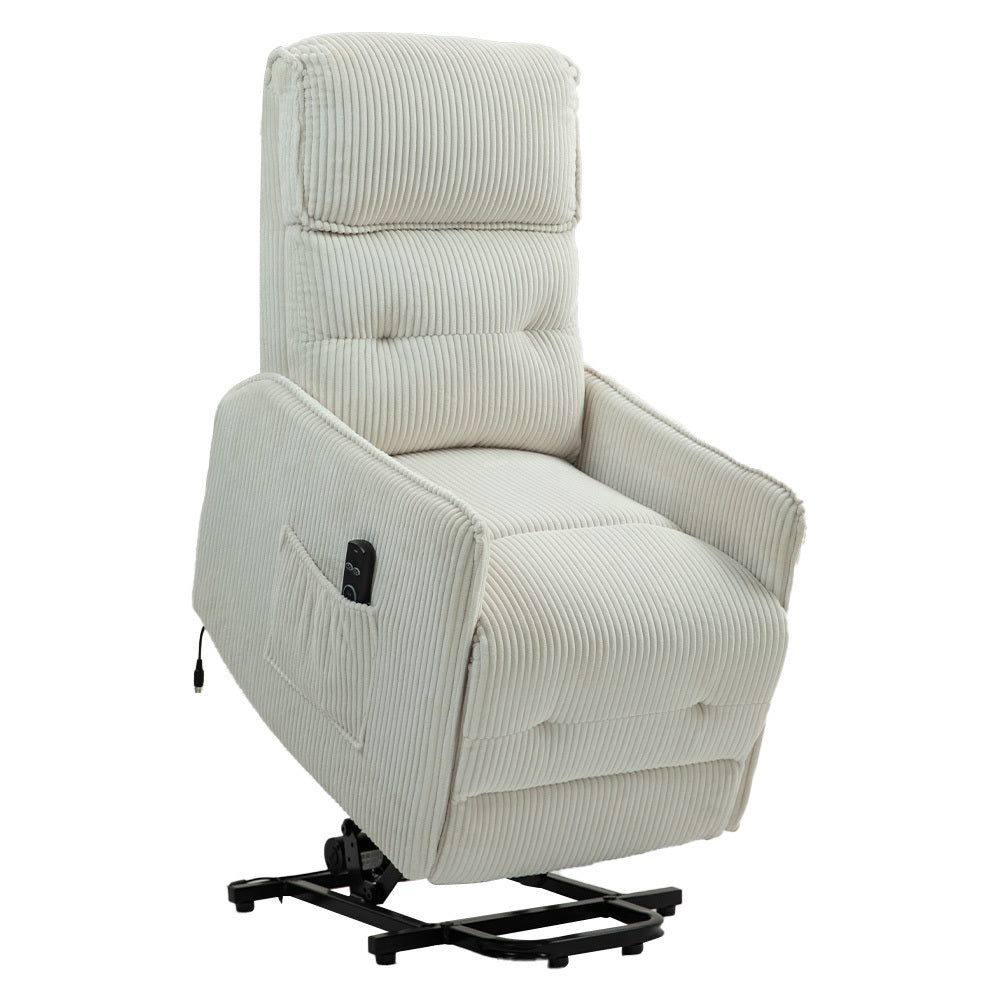 Fraser Electric Recliner Chair - Beige