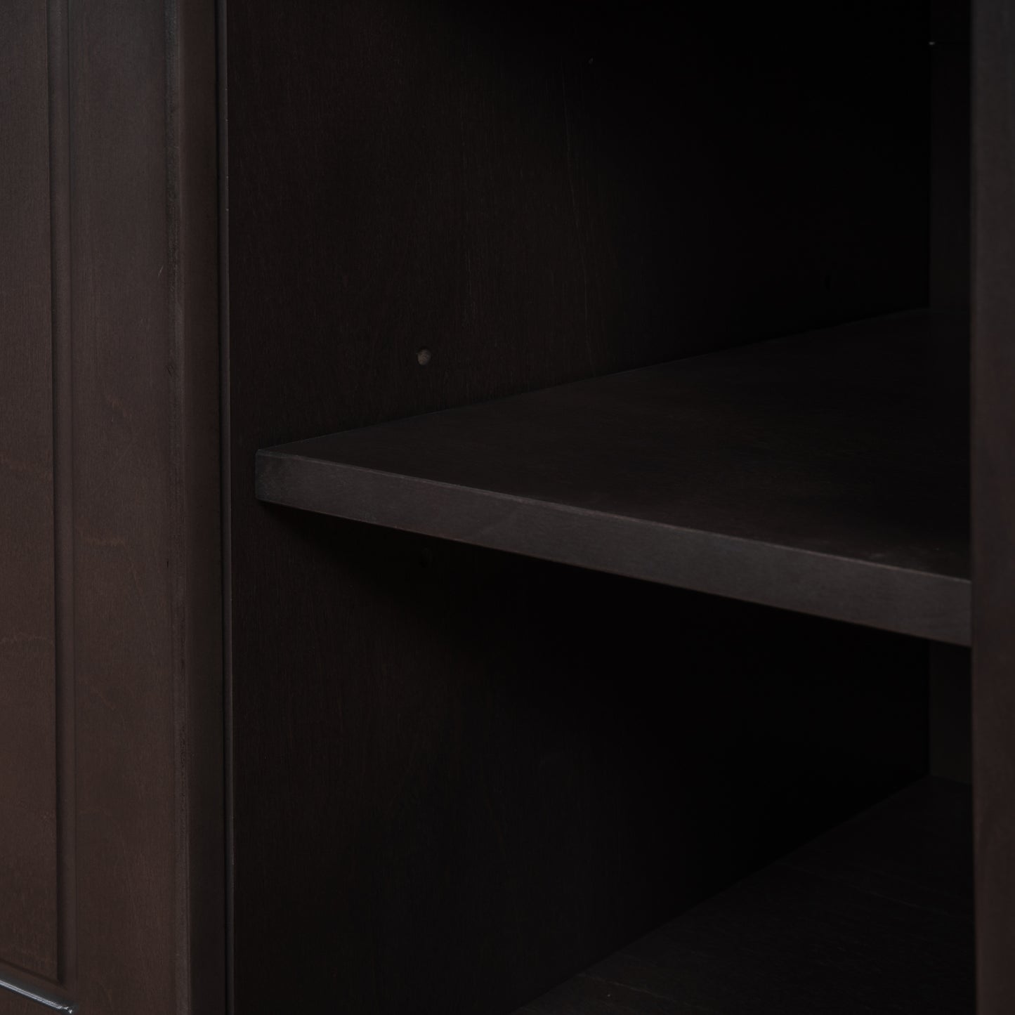 Wooden Bathroom Vanity with Ceramic Sink - Brown