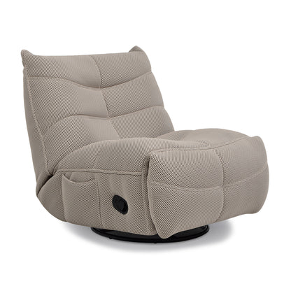 Rearden 3D Tech Mesh Swivel Glider Manual Recliner - Gray