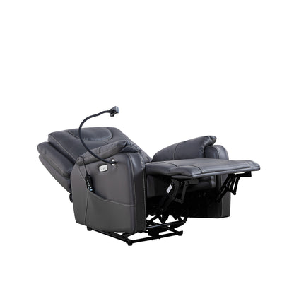 Burk Zero Gravity Power Recliner with Heat and Massage - Black