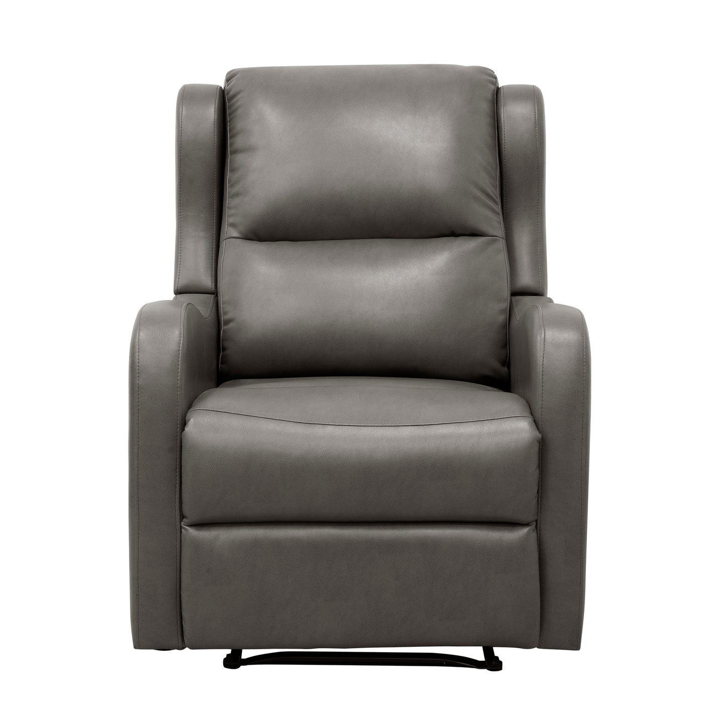 Amaris Faux Leather Upholstery Reclining Chair - Gray