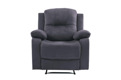 Freda Microfiber Motion Recliner - Ebony