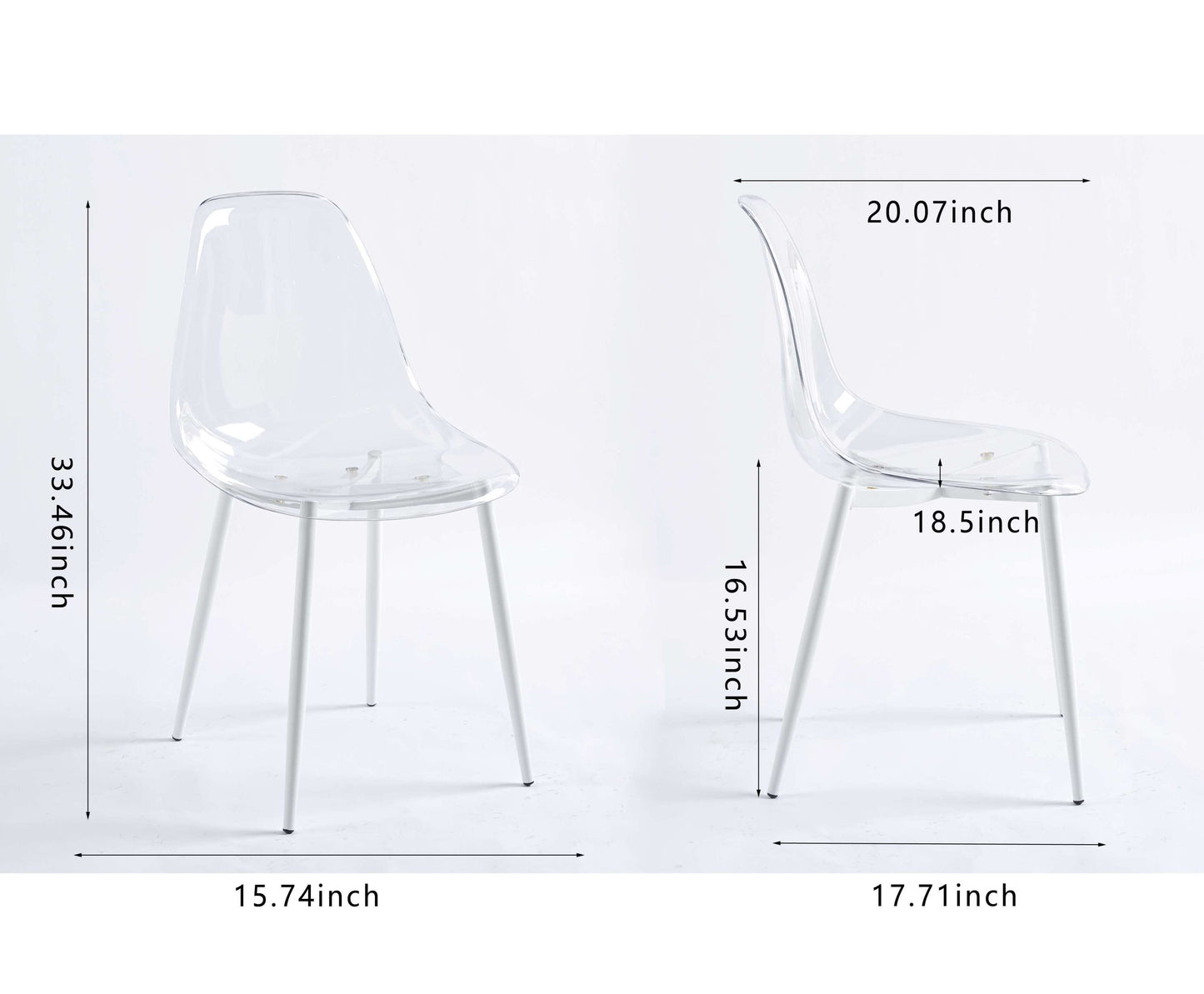 Burt Clear Dining Chairs (Set of 4)