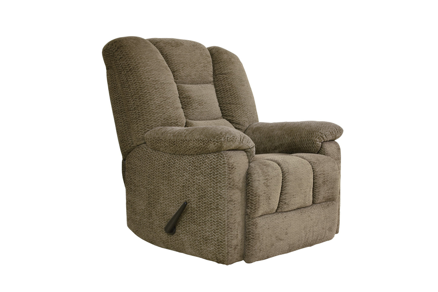 Weston Chenille Fabric  Reclining Chair - Brown