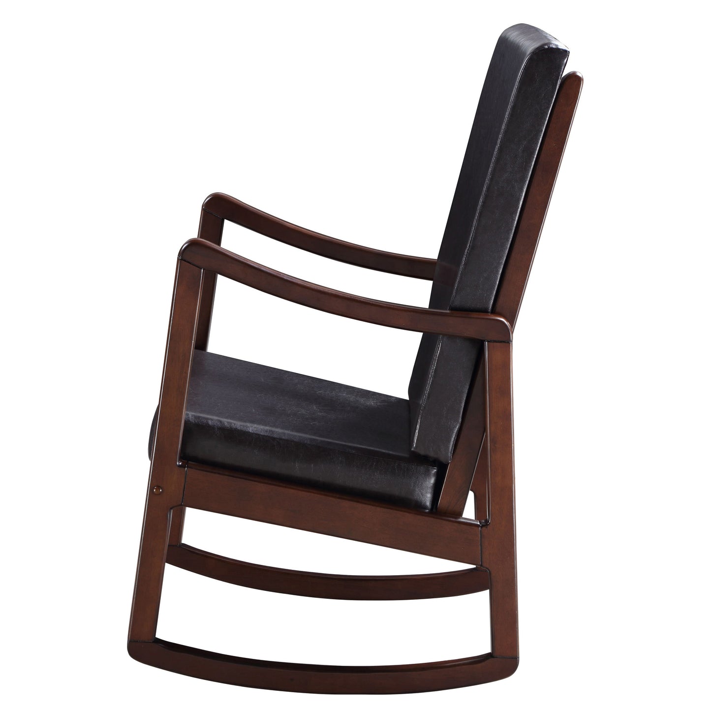 Blake Rocking Chair with Armrest - Brown+Black