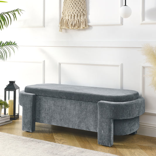 Rita Storage Bench - Gray