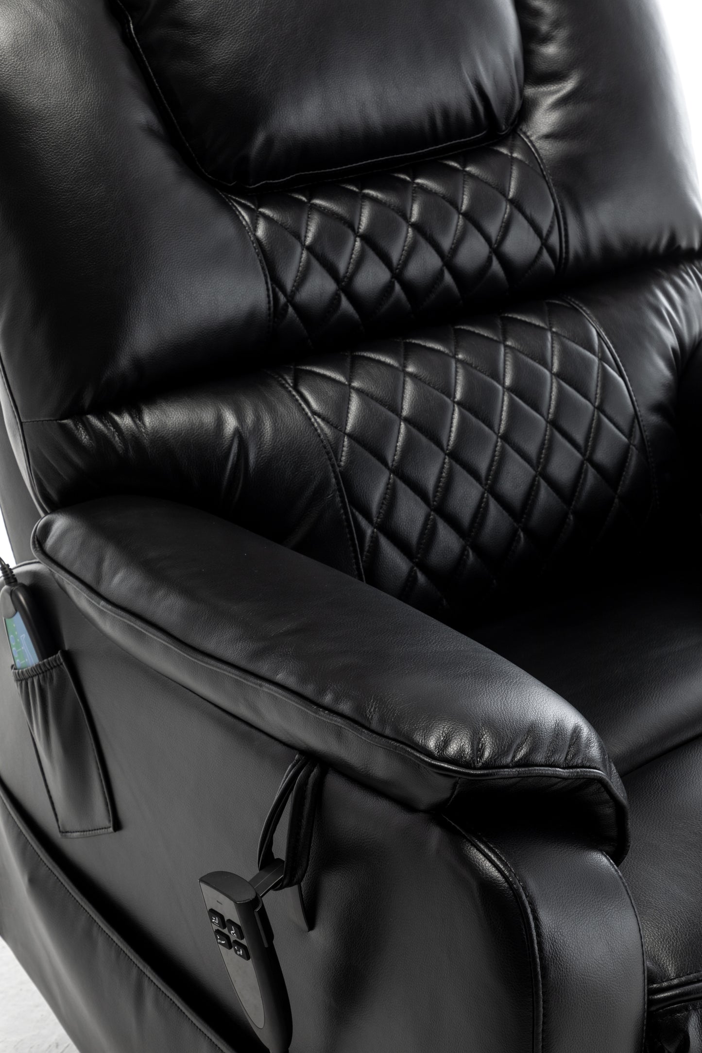 Eriga Power Lift Recliner Chair (180 degree lying flat) - Black