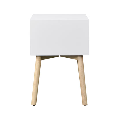 Tim Nightstand 2-Drawers - White