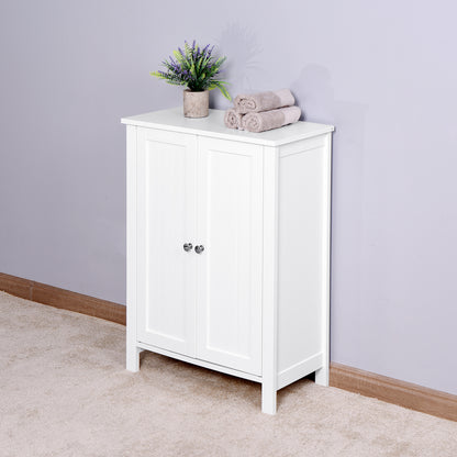 Jaro Bathroom Storage Cabine with Double Door - White