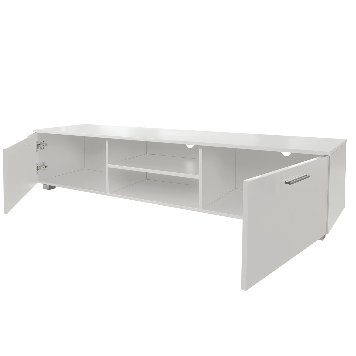 Jared TV Stand Media Console Entertainment Center - White