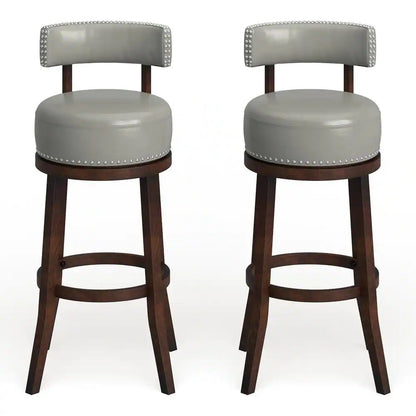 Sherly  Swivel Bar Stool - Gray Set of 2