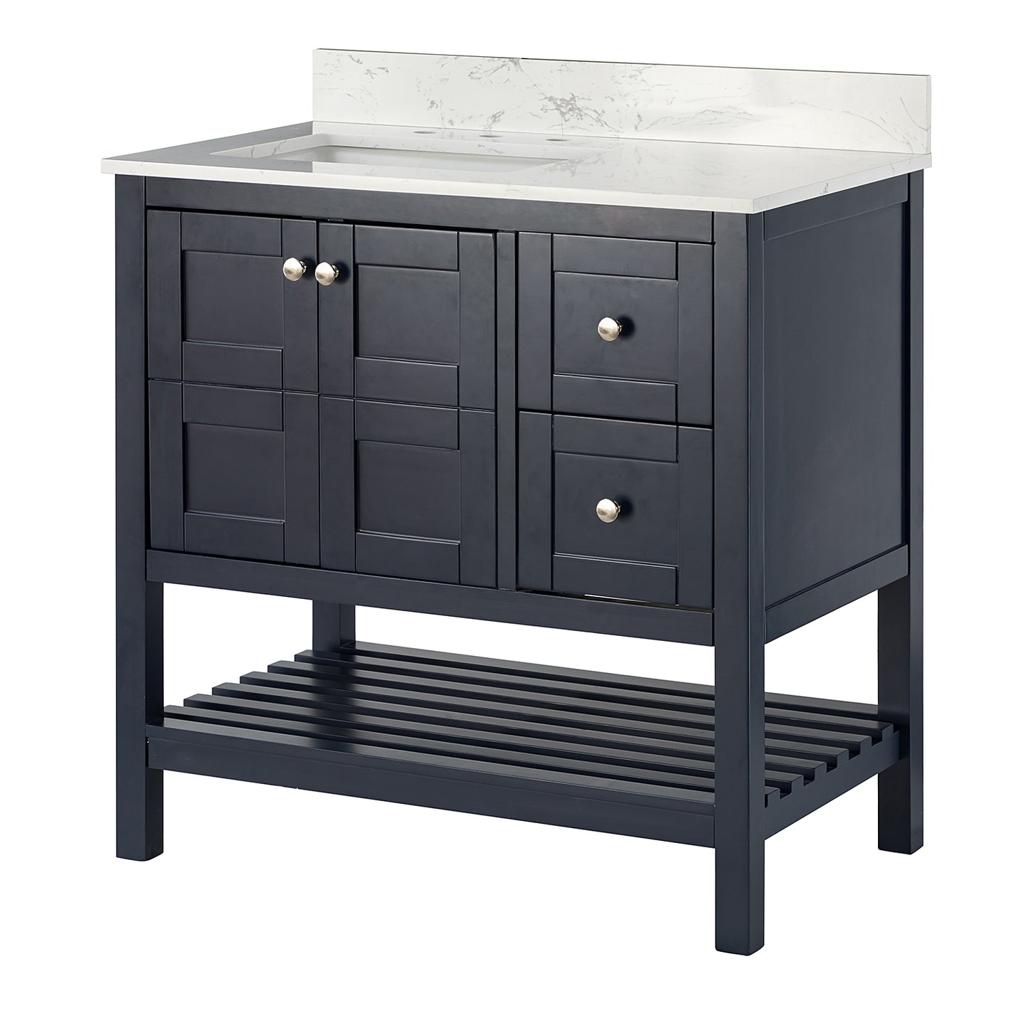 Tomson  36"  Single Bathroom Vanity Set - Blue