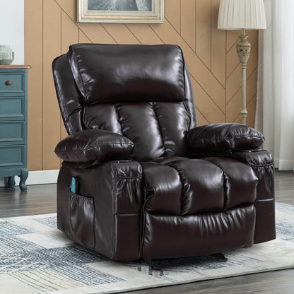 Ravi Heating massage Recliner Chair - Brown