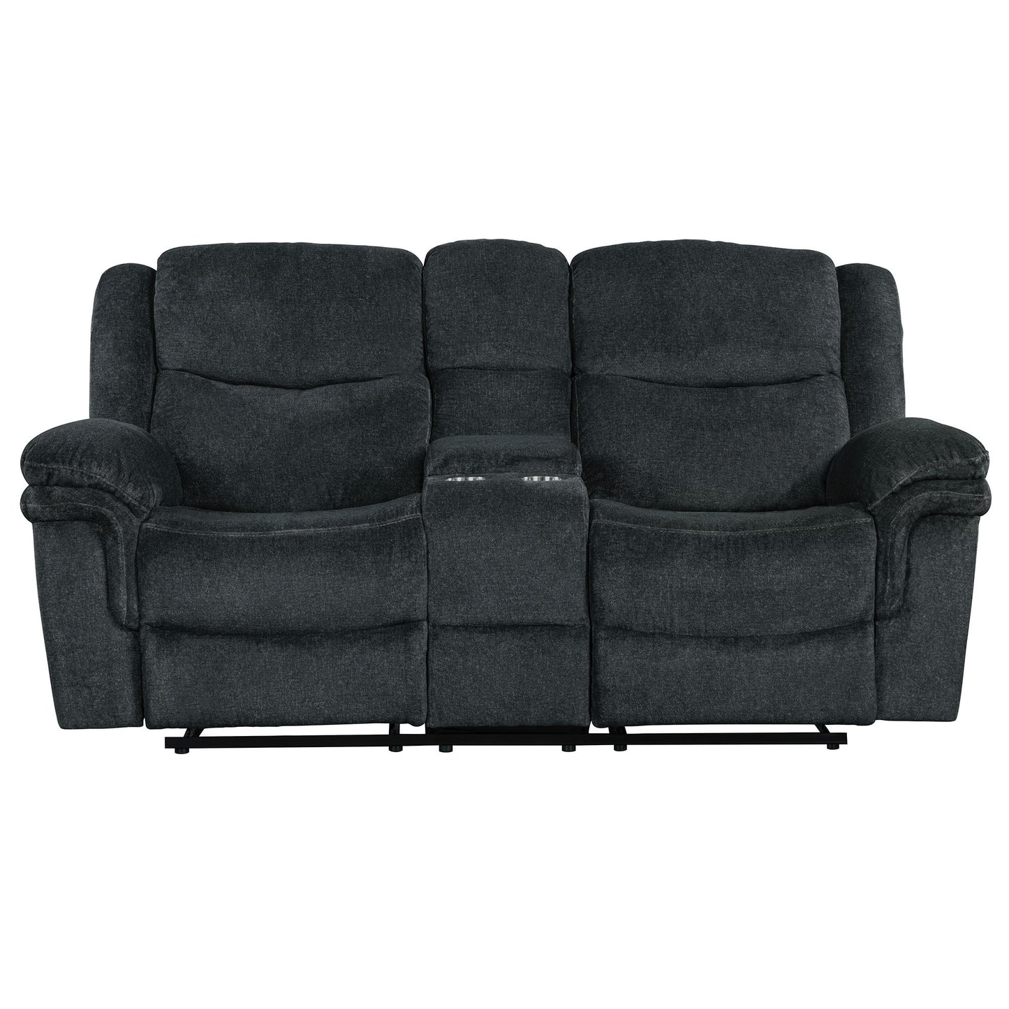 Venassa Manual Reclining Sofa with  Storage - Dark Blue