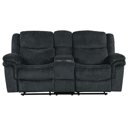 Venassa Manual Reclining Sofa with  Storage - Dark Blue