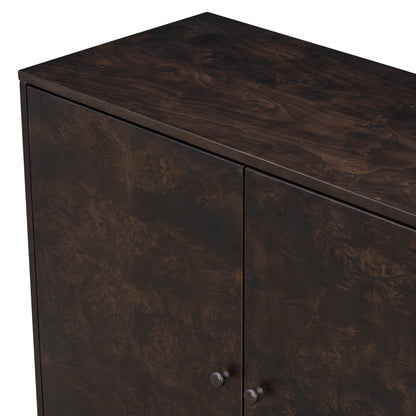 Lesia Pattern Storage Cabinet - Brown