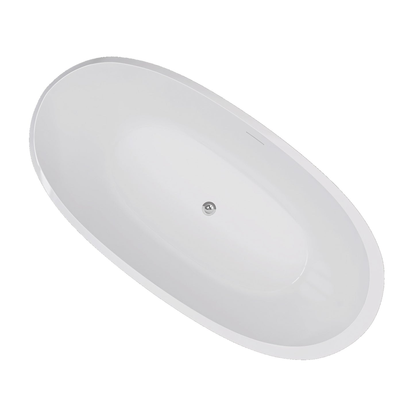 Mody 67" Acrylic Freestanding  Soaking Bathtub - Gloss White