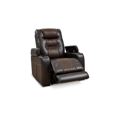 Royal Dual Power Recliner Chair - Brown