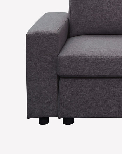 Winter Fabric Loveseat - Dark Gray