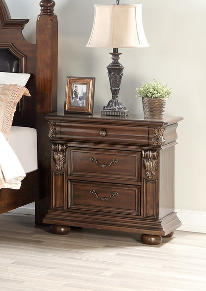 Colette Antique Nightstand - Cherry