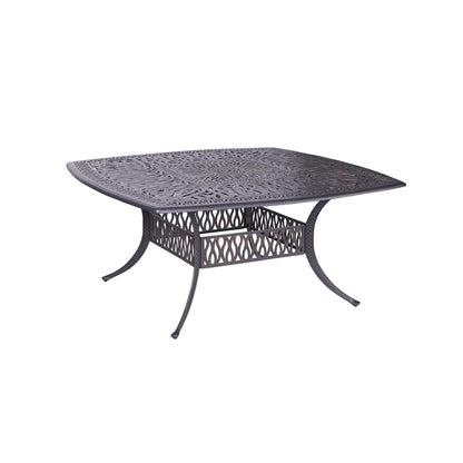 Tararo Patio Square Table - Gunmetal