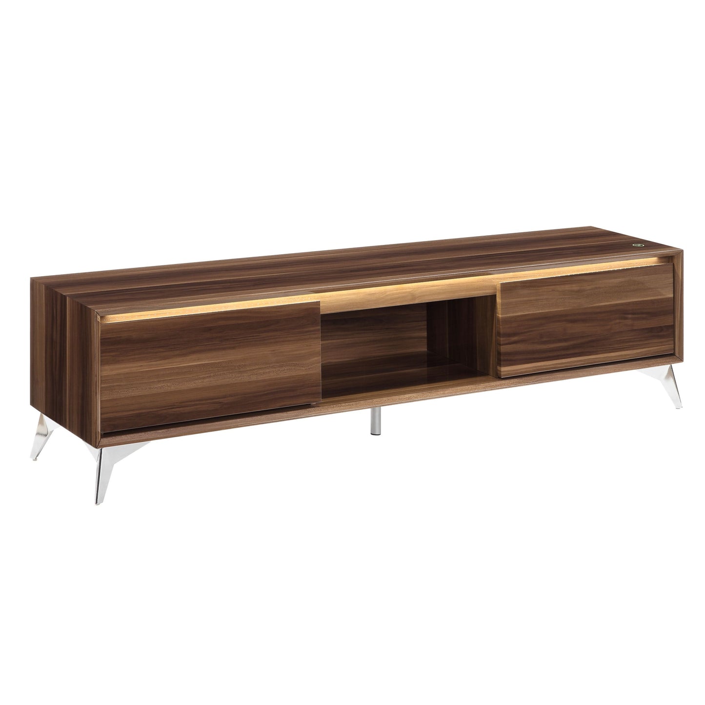 Raceloma TV stand with LED Lights - Walnut