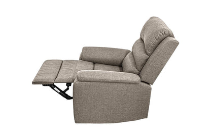 Burlap Fabric Motion Recliner - Light Brown