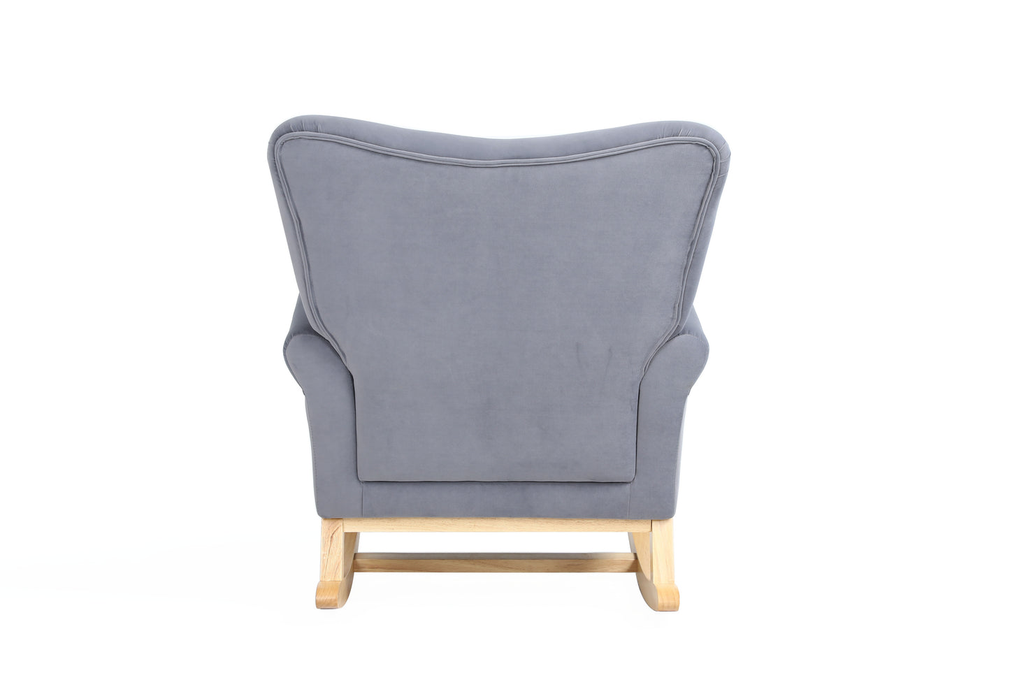 Jarvis Velvet Rocking Chair - Gray