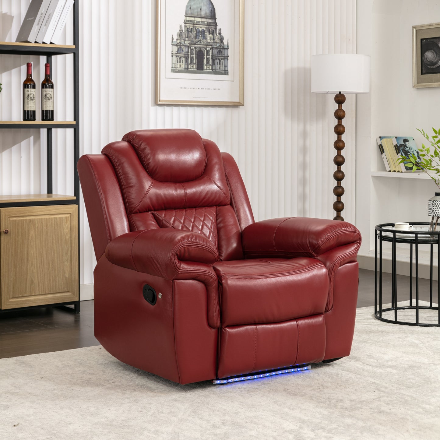 Milo 3 Pieces Recliner Sofa Sets - Red