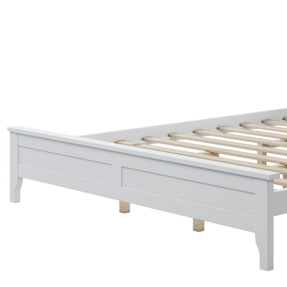 Miller Queen Size Platform Bed Frame - White