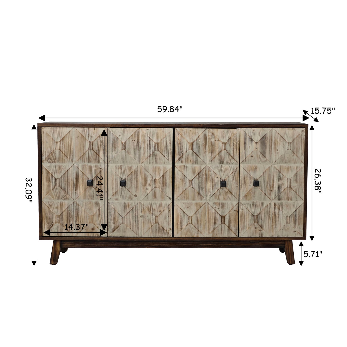 Rasco Sideboard Storage Cabinet - Natural