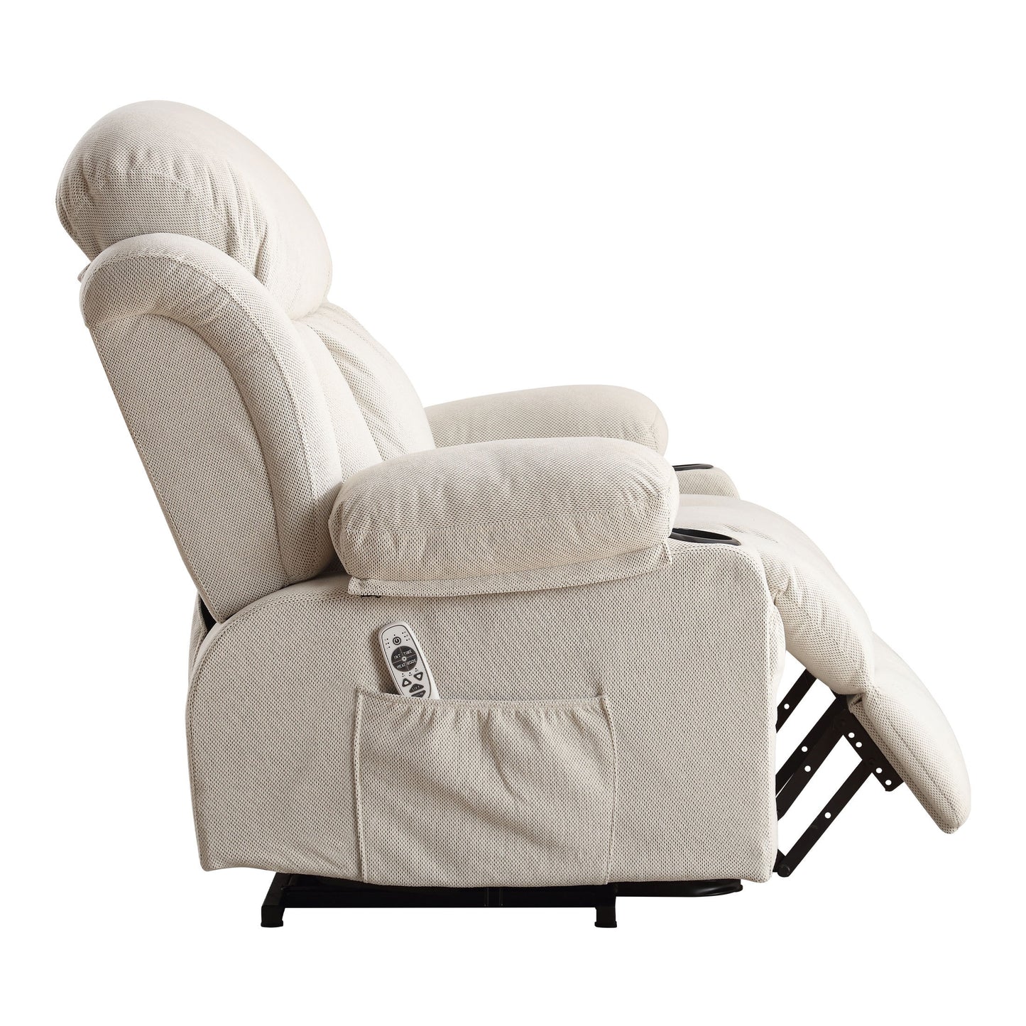 Vanbow II Power Lift Recliner Chair with Heat and Massage with USB - Beige