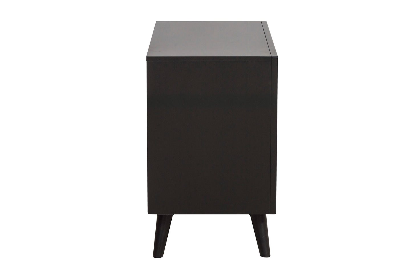 Dio Stylish Two-Tone Nightstand - Black+Gray