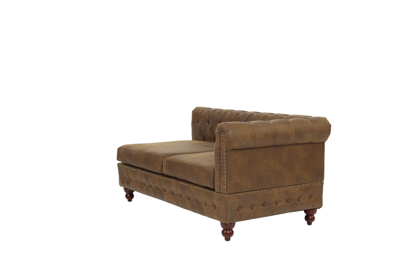 Jaya Reversible One Arm Loveseat - Dark Coffee